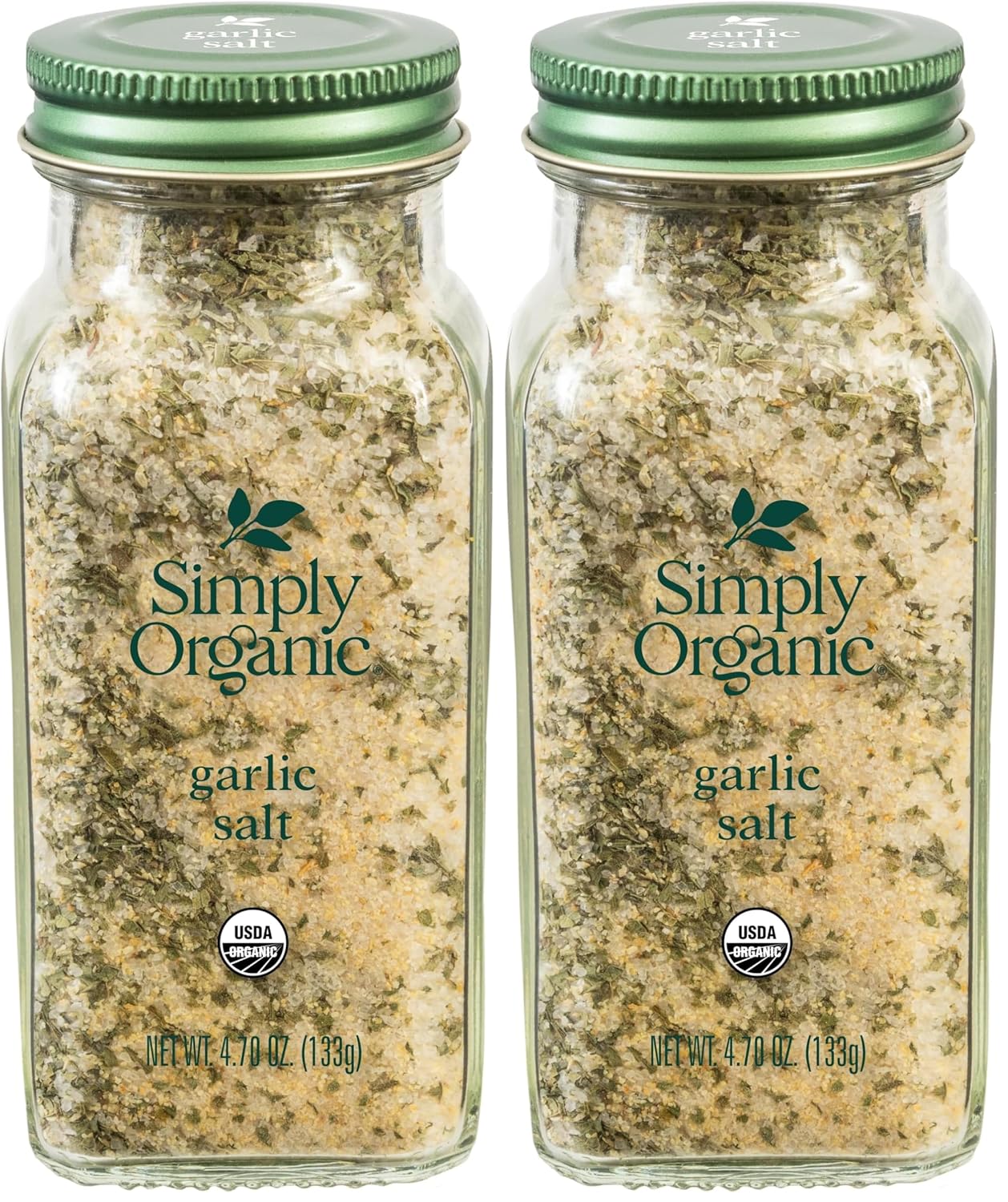 Simply Organic Garlic Salt, Certified Organic | 4.7 oz (Pack of 2)