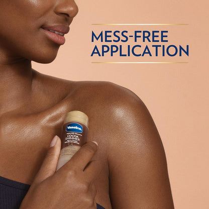 Vaseline Cocoa Shimmer Jelly Stick – Non-Greasy Moisturizer for Glowing Skin, Face & Body Lotion, Travel-Size, 1.4 Oz Ea, Pack of 3. | Non-Greasy Face & Body Moisturizer for Radiant Skin | Smooth Chafing, Rough Elbows & Heels | Mess-Free Application