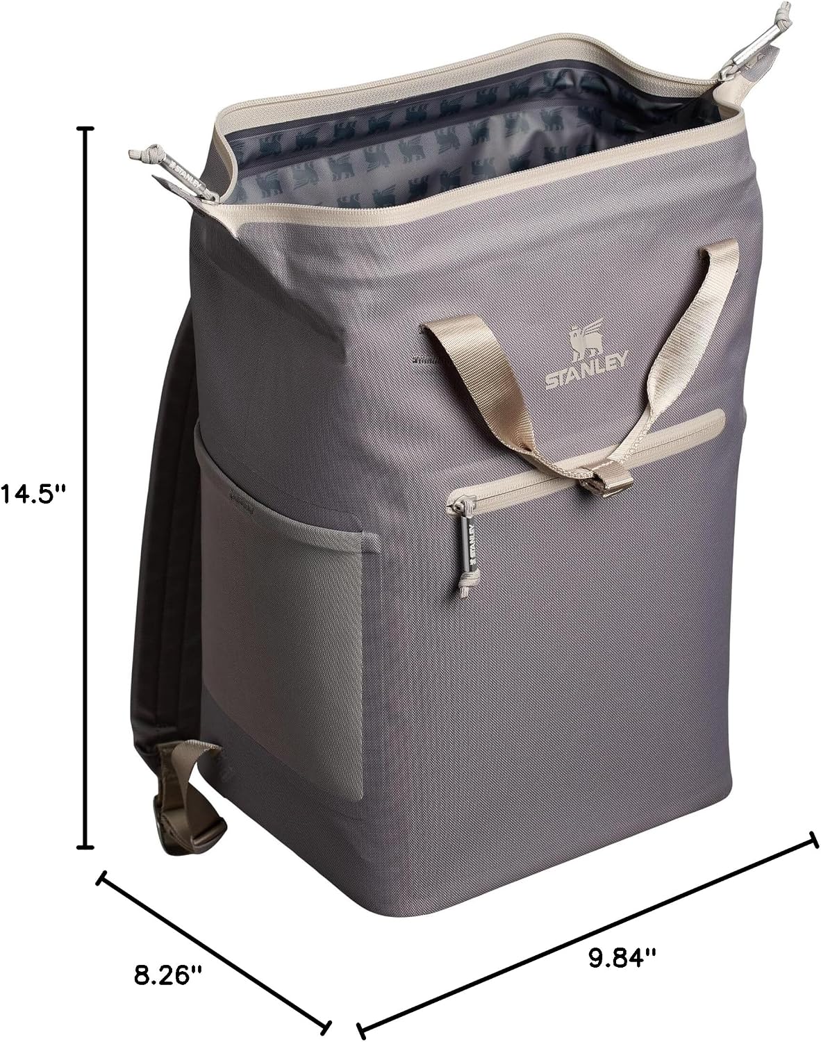 Stanley All Day Madeleine Backpack Soft Cooler 20 Can Cooler with Handle and Shoulder Straps Insulated Travel Bag with Zipper BPA-Free