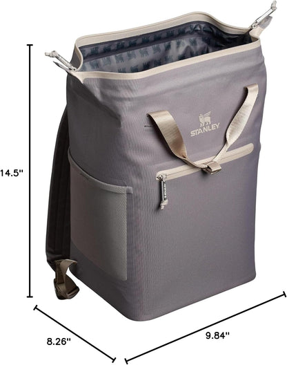 Stanley All Day Madeleine Backpack Soft Cooler 20 Can Cooler with Handle and Shoulder Straps Insulated Travel Bag with Zipper BPA-Free