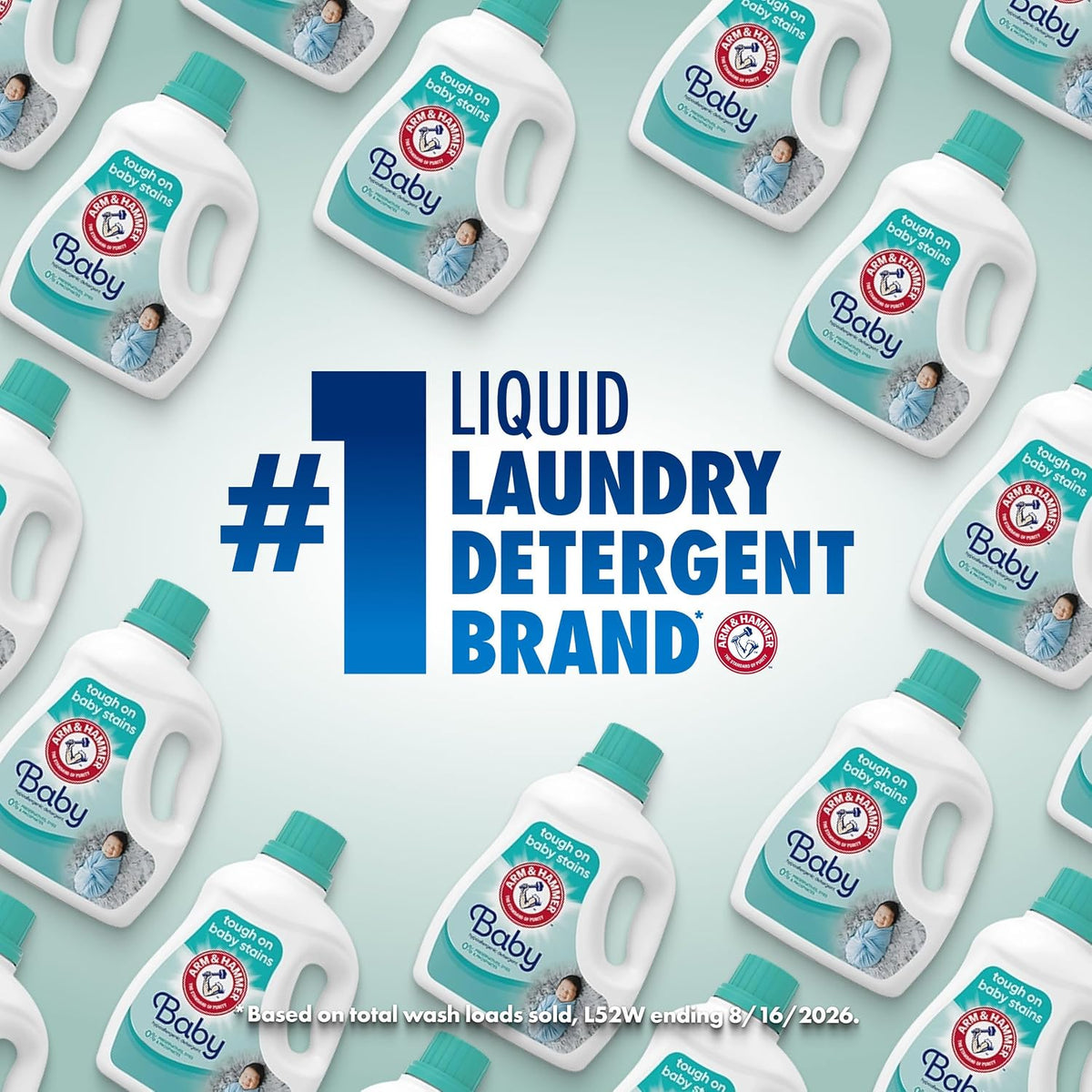 ARM & HAMMER Baby Hypoallergenic Laundry Detergent Liquid, 100.5 Fl Oz