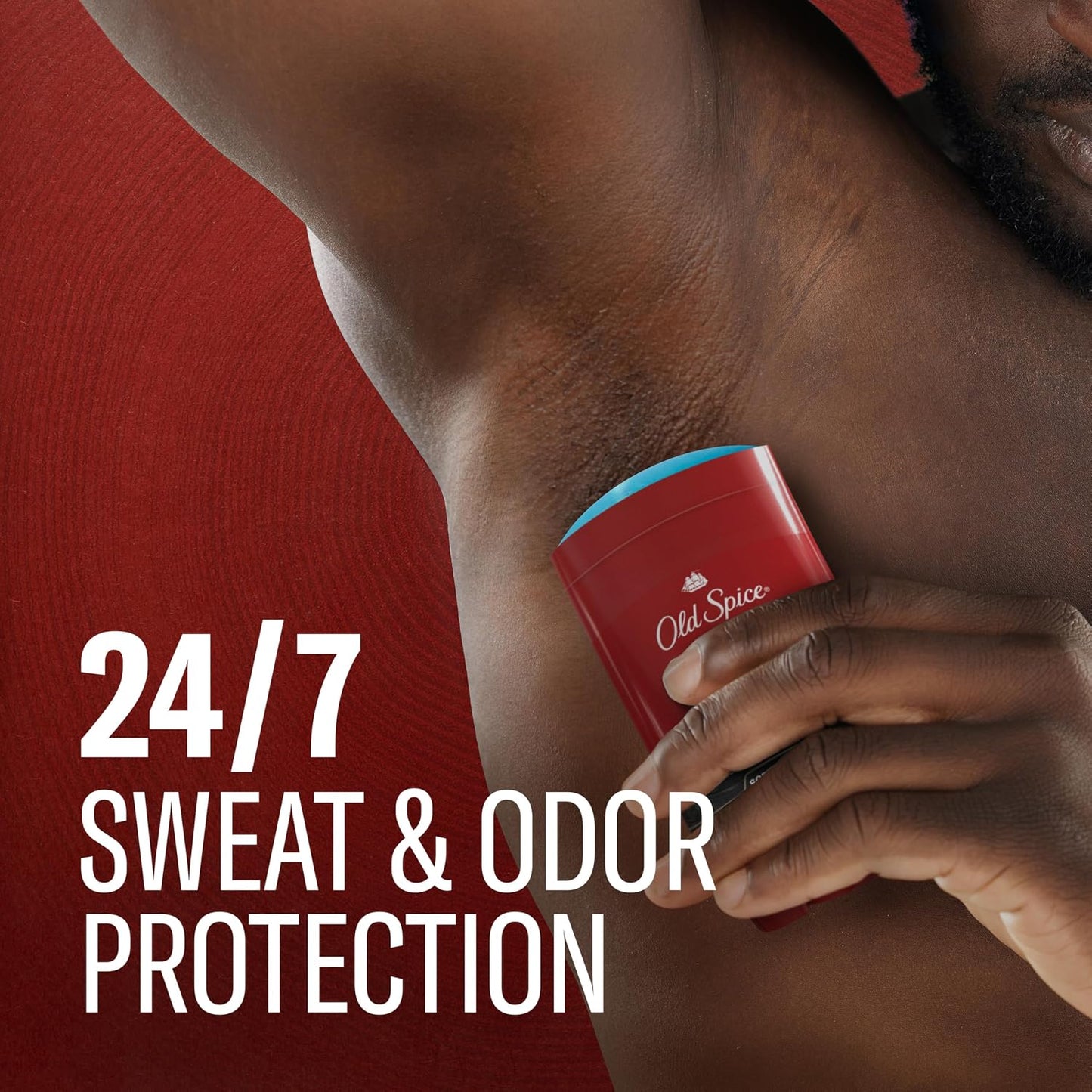 Old Spice Red Collection Invisible Solid Antiperspirant and Deodorant for Men, Swagger Scent, 48-Hour Odor Protection, Clear Application, Long-Lasting Freshness, 2.6oz