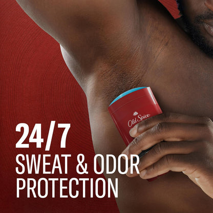 Old Spice Red Collection Invisible Solid Antiperspirant and Deodorant for Men, Swagger Scent, 48-Hour Odor Protection, Clear Application, Long-Lasting Freshness, 2.6oz