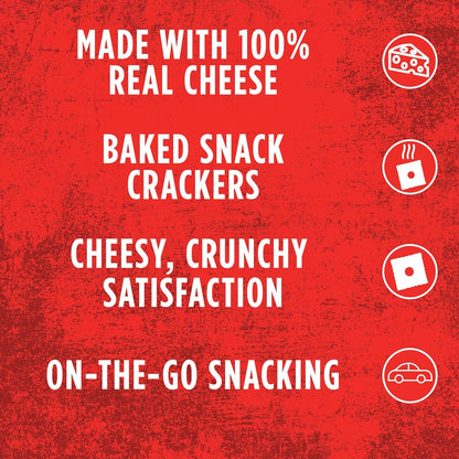 Cheez-It Baked Snack Cheese Crackers in a Cup, White Cheddar, Single Serve, 2.2 oz(Pack of 10)
