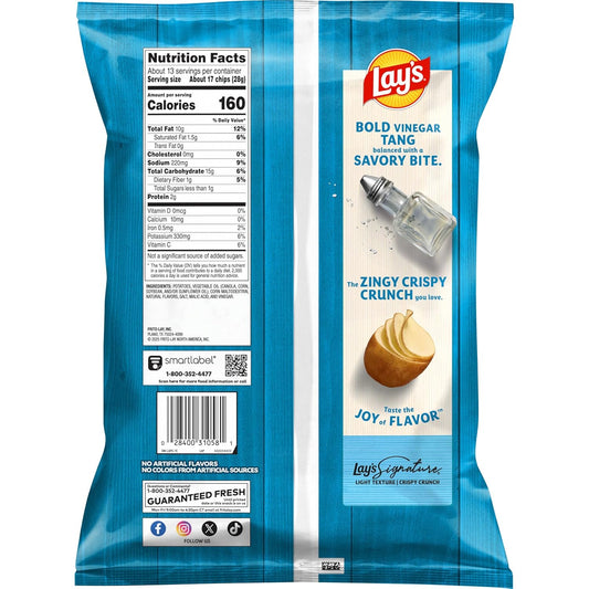Lay's Potato Chips Salt & Vinegar, 12.5 Oz