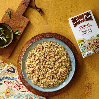 Quaker Near East Quinoa and Brown Rice Blend, Rosemary and Olive Oil 4.9 Ounce (Pack of 6 Boxes)