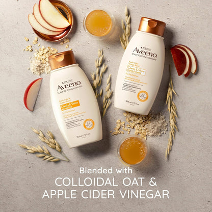 Aveeno Apple Cider Vinegar Shampoo + Conditioner Set, 2 x 12 fl. oz