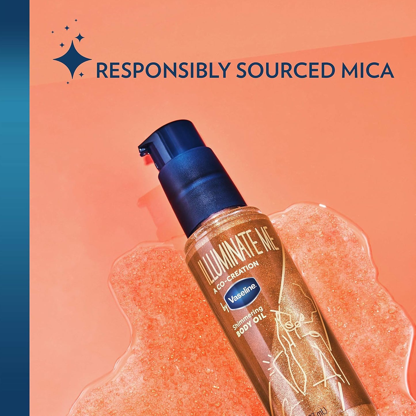 Vaseline Illuminate Me Shimmering Body Oil 3, Travel-Friendly 2-Pack – Glow Up Essentials for Melanin-Rich Skin, 3.3 Oz Ea