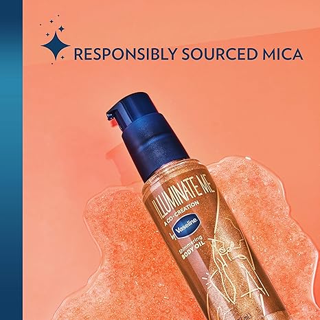 Vaseline Intensive Care Cocoa Radiant For Glowing Skin 3 Count Body Gel Oil Body Oil & Illuminate Me Shimmering Body Oil Created for Melanin Rich Skin