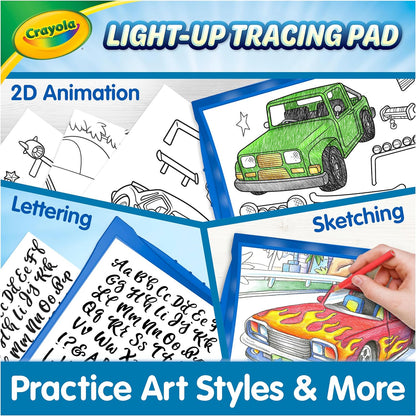 Crayola Light Up Tracing Pad - Blue, Drawing & Tracing Projector for Kids, Sketching Light Box Table, Toys for Kids, Gift for Girls & Boys, Ages 6+