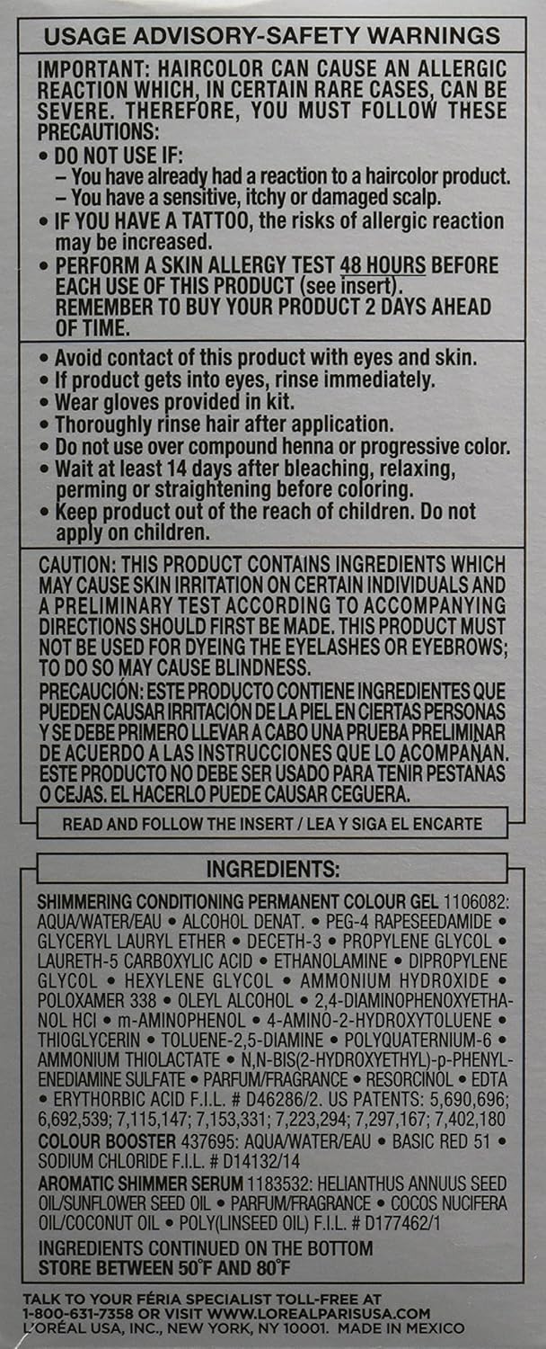 L'Oreal Paris Feria Multi-Faceted Shimmering Permanent Hair Color Hair Dye, V28 Midnight Violet (Deepest Violet) (Pack of 2)