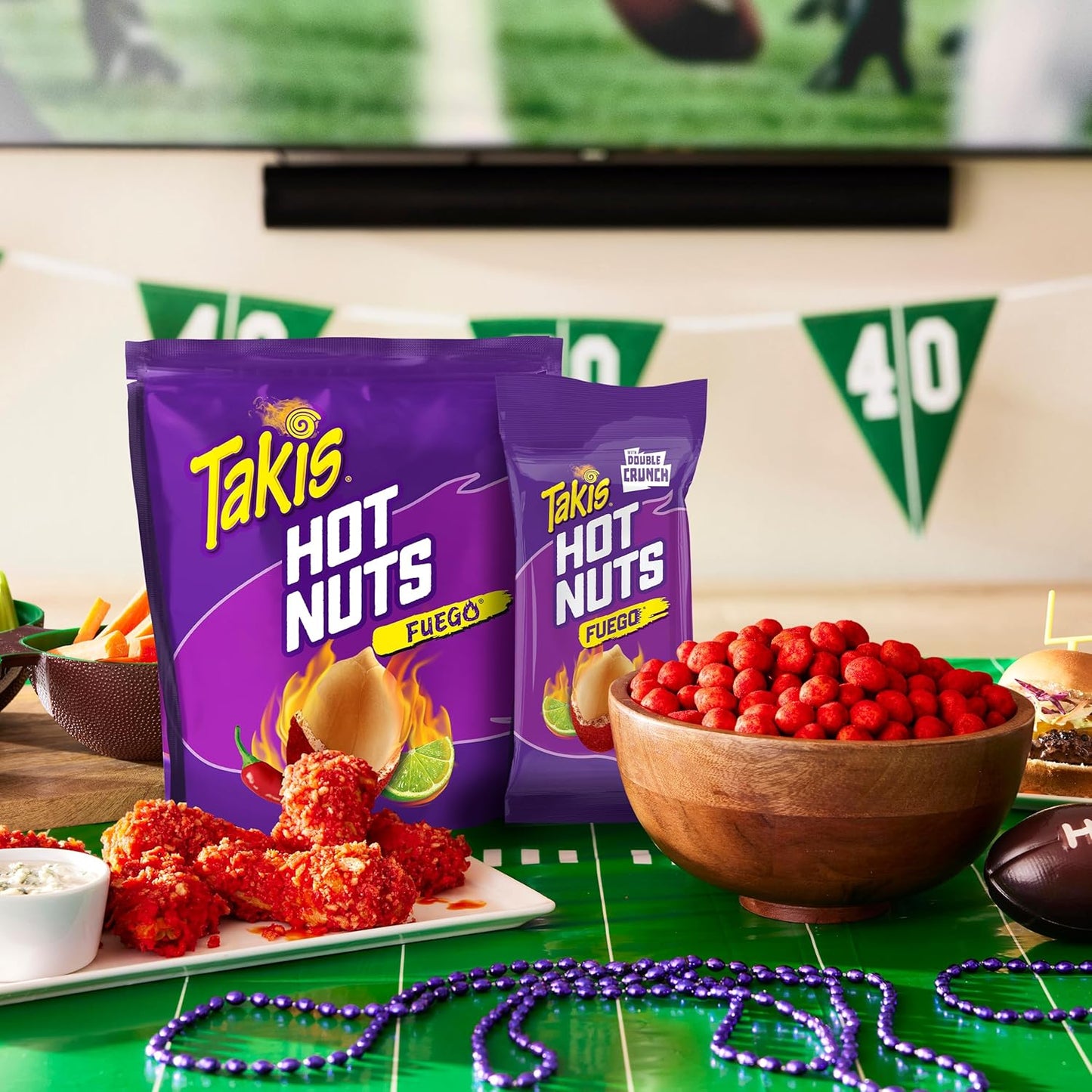 Takis Fuego Hot Nuts Double-Crunch Peanuts, 12 ct, 1.75 oz Case