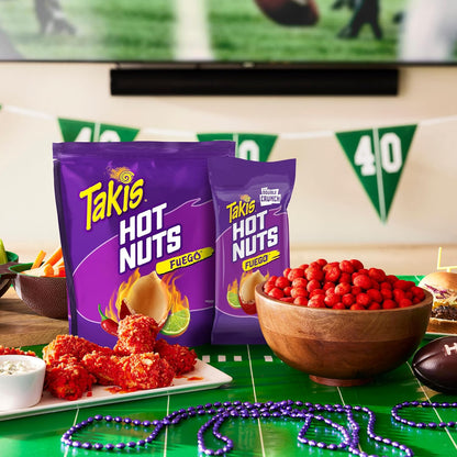 Takis Fuego Hot Nuts Double-Crunch Peanuts, 12 ct, 1.75 oz Case