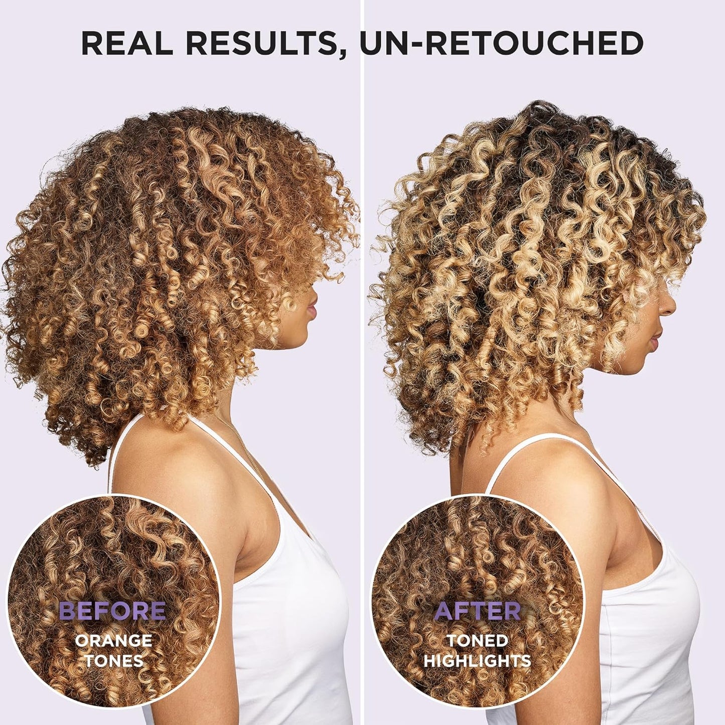 L’Oreal Paris Sulfate Free Brass Toning Purple Conditioner for Blonde,Bleached,Silver,or Brown Highlighted Hair,EverPure,23 Fl Oz (Packaging May Vary),(Pack of 2)