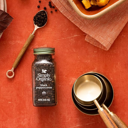 Simply Organic, Black Peppercorns, 2.65 oz