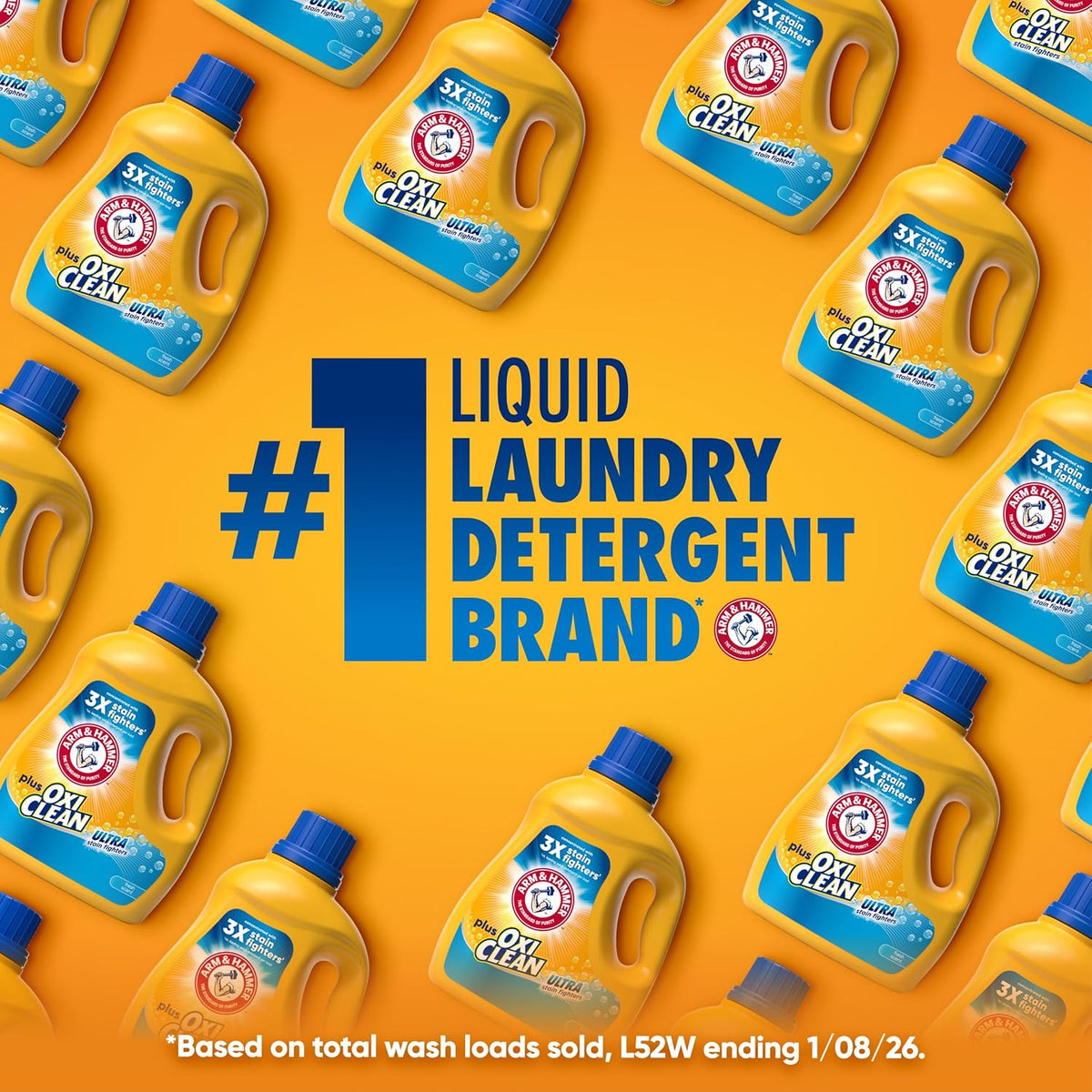 ARM & HAMMER Plus OxiClean Ultra Stain Fighters Liquid Laundry Detergent