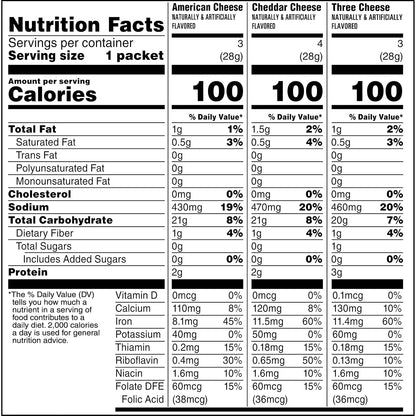 Quaker Instant Grits, Cheese Lovers Variety Pack, 0.98oz Packets (10 Pack)