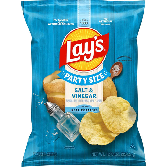 Lay's Potato Chips Salt & Vinegar, 12.5 Oz