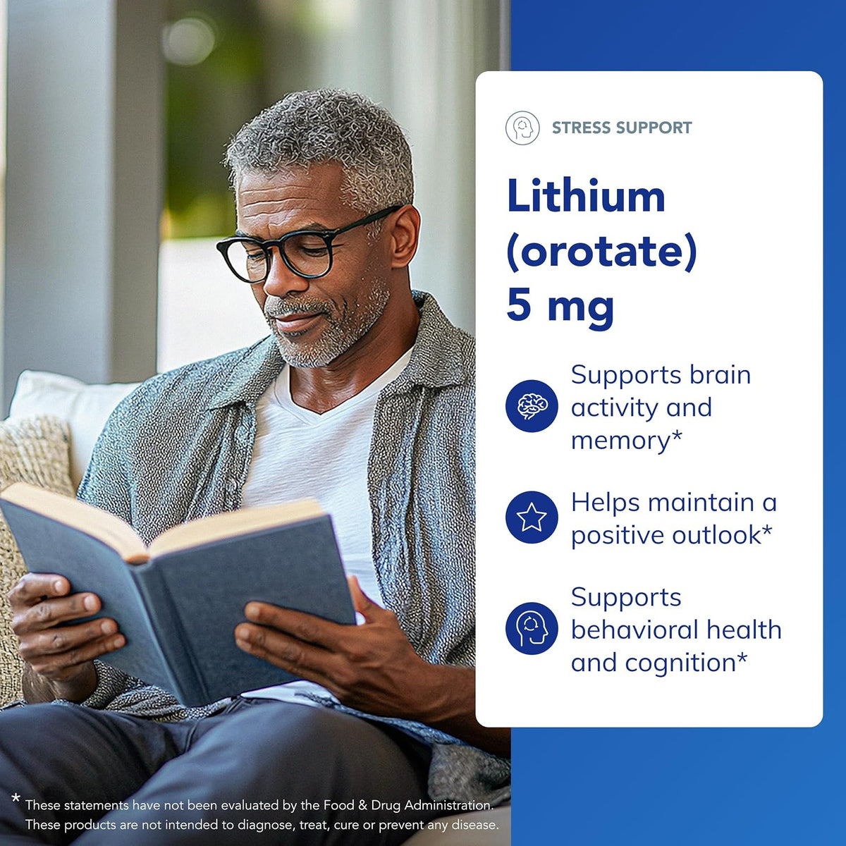 Pure Encapsulations Lithium (Orotate) 5 mg, 180 Capsules