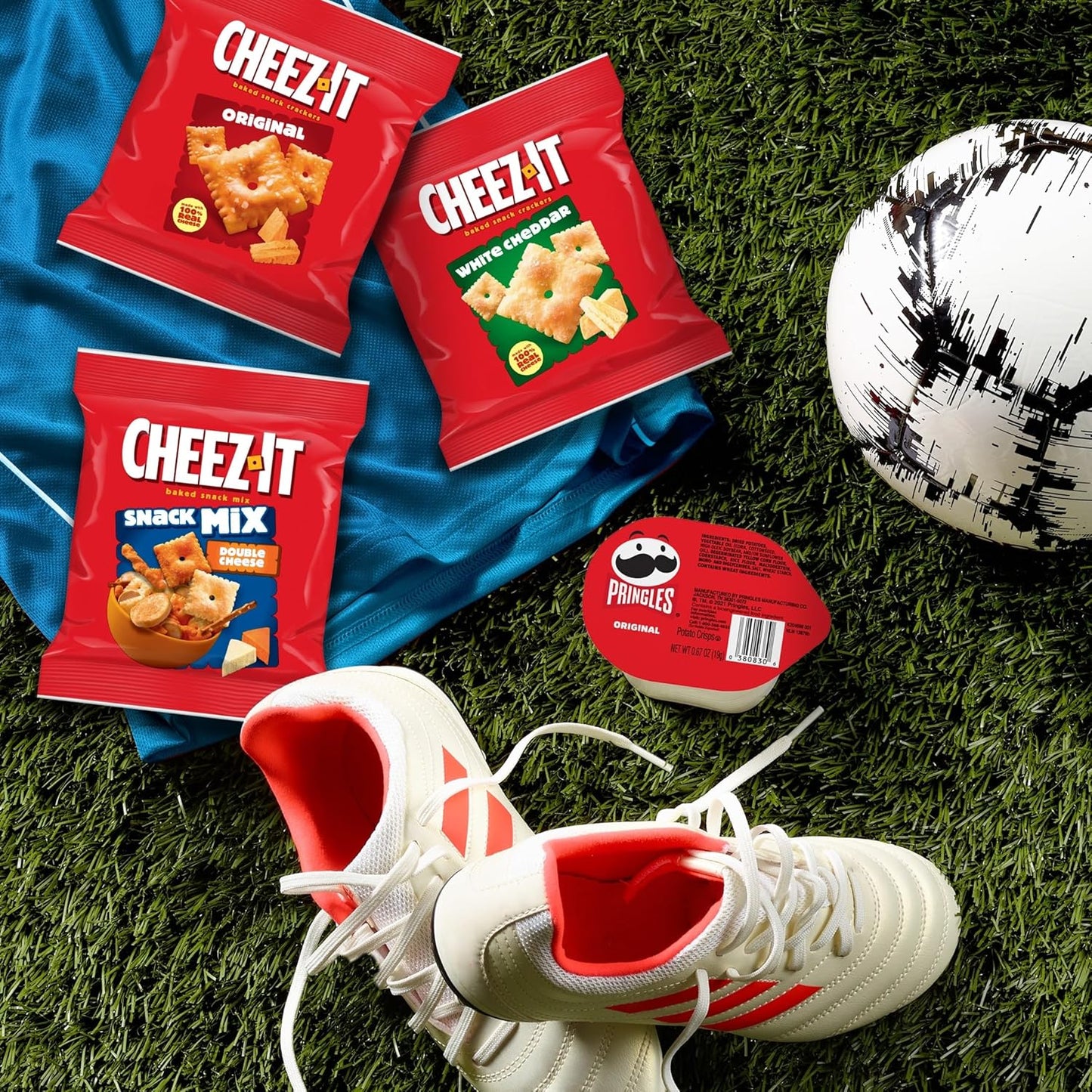 Cheez-It, Pringles, Lunch Snacks, Variety Pack, 16.95oz Box (80 Packs)