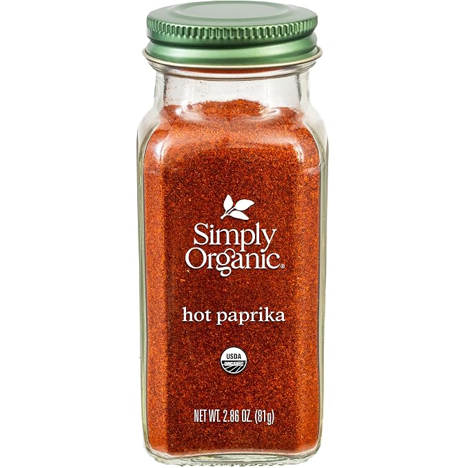 Simply Organic, Paprika Hot, 2.86 Ounce
