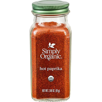 Simply Organic, Paprika Hot, 2.86 Ounce