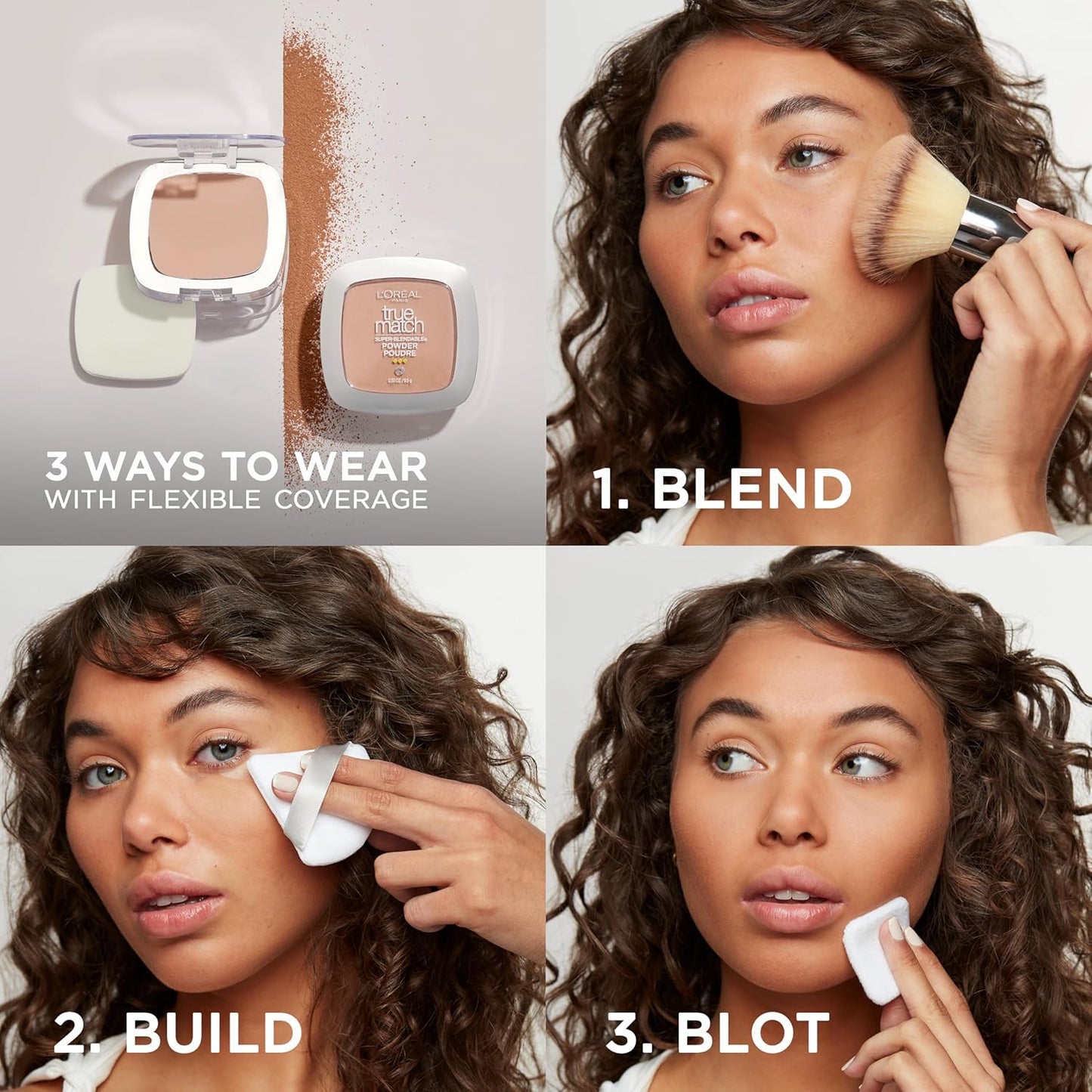 L'Oreal Paris True Match Super Blendable Oil Free Powder Foundation, N11 Deep, 0.33 oz