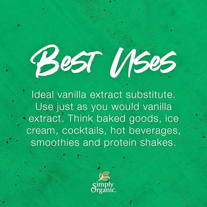 Simply Organic Vanilla Flavoring 2 Fl Oz (Pack of 6)