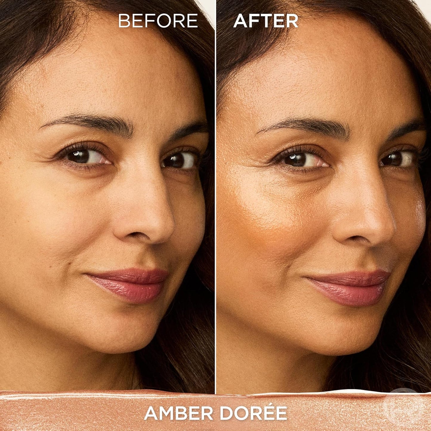 L'Oreal Paris True Match Hyaluron Tinted Balm Embellisher, Buildable Cream Blush and Highlighter Makeup for Radiant Skin, Hydrating, Lightweight, Non-Comedogenic Formula, Amber Doree
