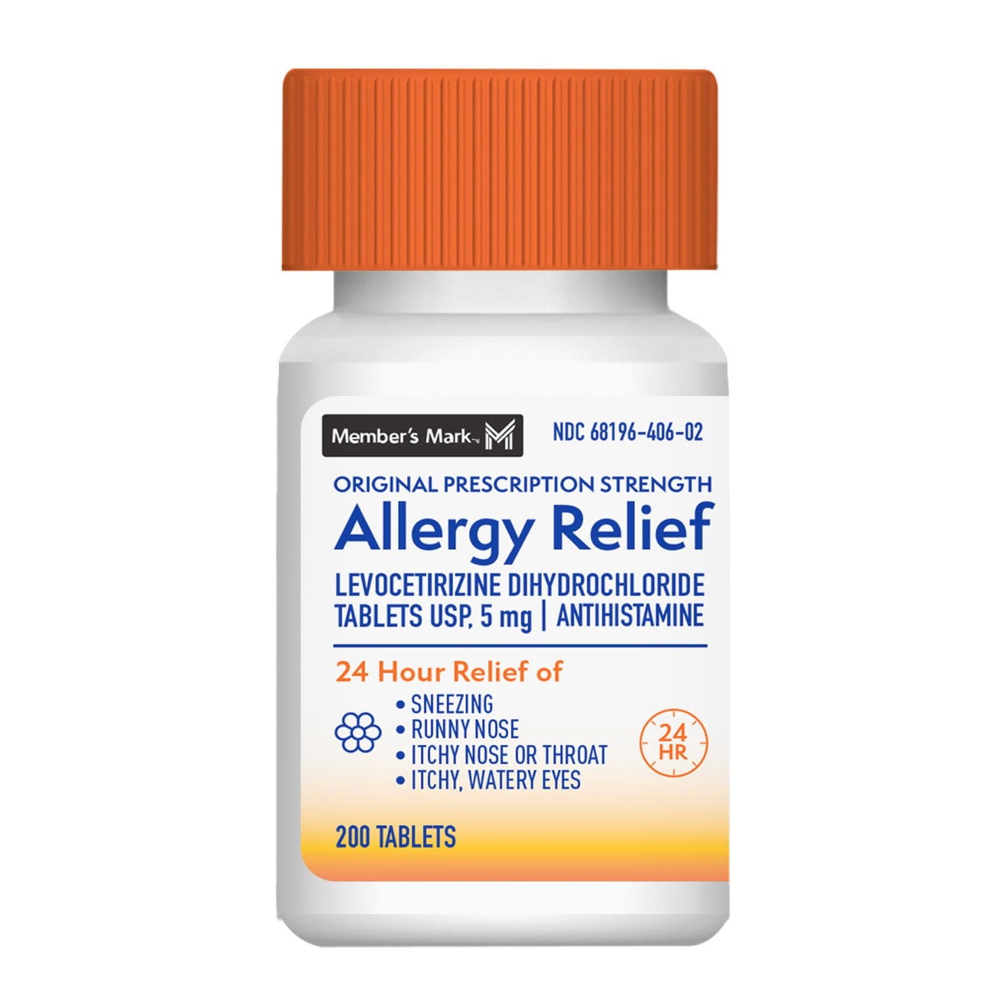 Member's Mark Levocetirizine Tablets, 5 mg, 400 ct.