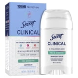 Secret Clinical 100HR Antiperspirant Deodorant, Invisible Solid, Free & Sensitive, 1.6 oz
