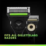 Gillette Labs Razor Blade Refills, Compatible with Exfoliating Bar & Heated Razor, 4 Refills