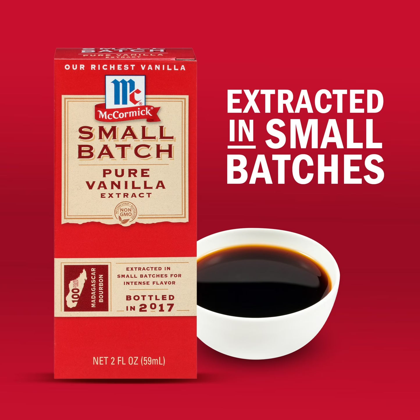 McCormick Small Batch Pure Vanilla Extract, 2.0 fl oz Box