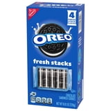 OREO Fresh Stacks Chocolate Sandwich Cookies, Travel Snacks, 8.05 oz (4 Multi Snack Packs)