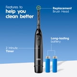 Oral-B Toothbrush, ProClean CrossAction, Battery Powered Electric Toothbrush, Black for Adults and Children 3+