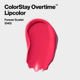 Revlon ColorStay Overtime Longwearing Gloss Lipstick with Vitamin E, 040 Forever Scarlet, 0.07 fl oz