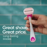 Venus ComfortGlide 3 White Tea Women's 3 Blade Disposable Razor, 2 count, Pink
