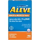 Aleve Back & Muscle Pain Reliever Naproxen Sodium Tablets, 90 Count