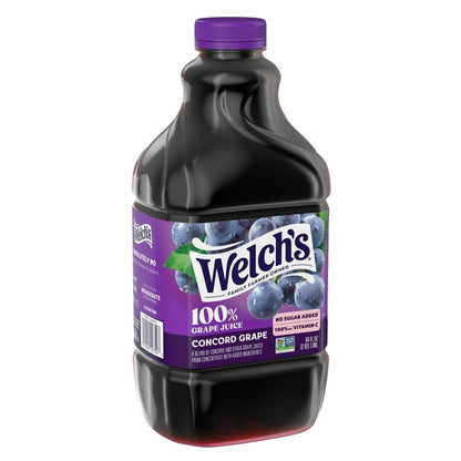(8 pack) Welch's 100% Grape Juice, Concord Grape, 64 fl oz Bottle