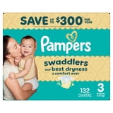 Pampers Swaddlers Fragrance Free Baby Diapers Size 3, 132 Count ( Select for More Options)