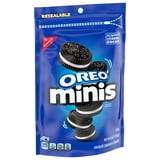 (3 pack) OREO Minis Chocolate Sandwich Cookies, 8 oz