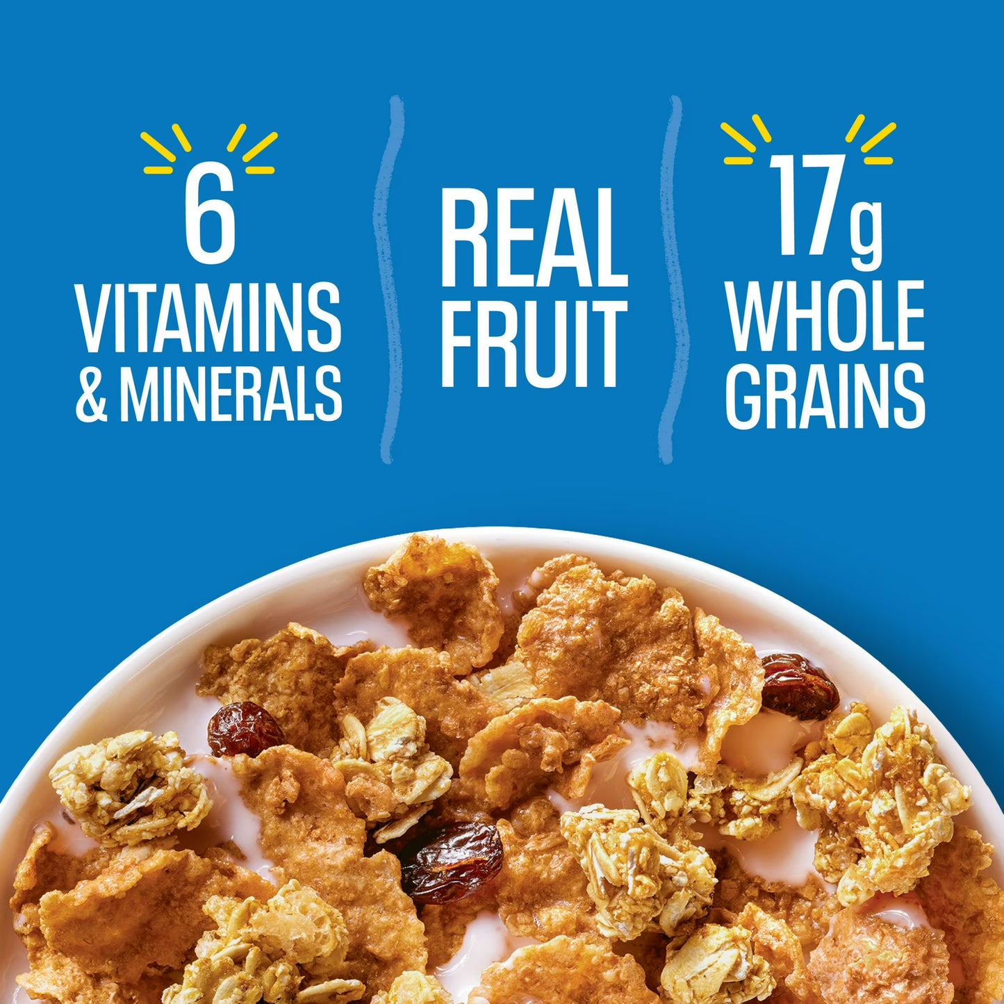 Kellogg's Raisin Bran Crunch Breakfast Cereal, Good Source of Fiber, Mega Size, 26.7 oz