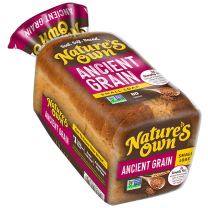 Nature's Own Ancient Grain, Non-GMO Small Loaf Bread, Sandwich Bread, 12 oz Loaf