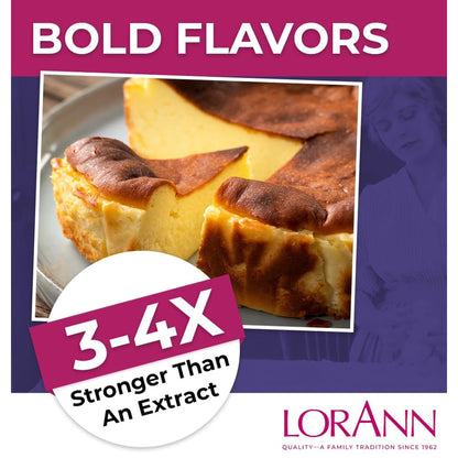 LorAnn Oils Super Strength Flavoring - Used For Candy Making, Flavoring Extracts, Baking, Hard Candy, and Flavor Oils, Cheesecake, 1 fl dram
