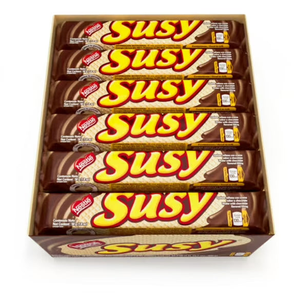 Nestle Susy Maxi Chocolate Wafer Cookies – 18 Pack (50gr/1.76oz Each)