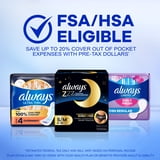 Always Ultra Thin Overnight Pads with Wings, Size 4, Overnight Absorbency, 36 Count