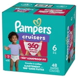 Pampers Cruisers 360 Baby Diapers Size 6, 48 Count (Select for More Options)