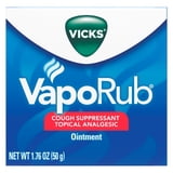 Vicks VapoRub Topical Chest Rub and Analgesic Ointment, Cough Medicine for Cough Relief, 1.76 oz