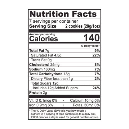 (3 pack) Tate's Bake Shop Chocolate Chip Cookies, 7 oz