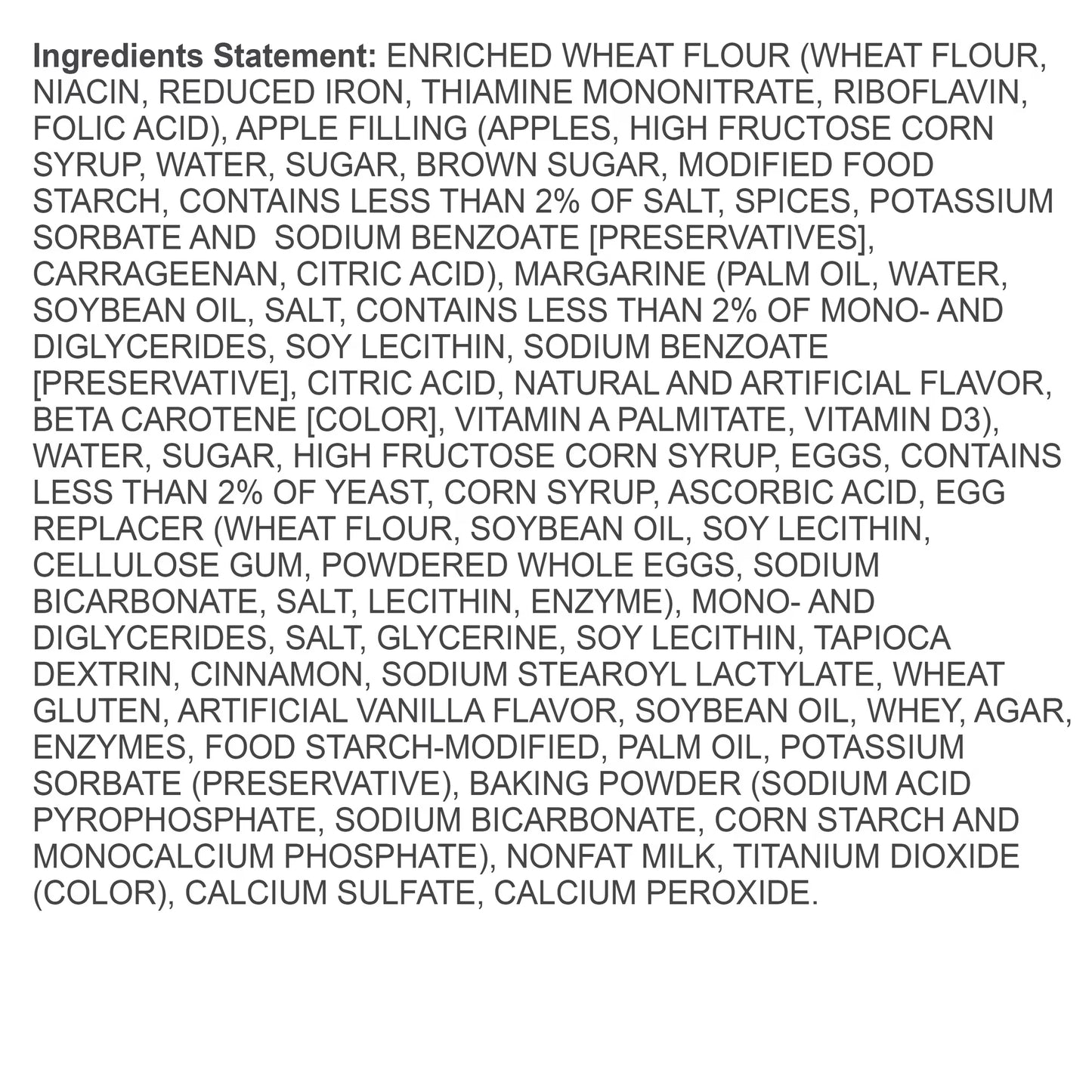Freshness Guaranteed Apple Danish Pastry, 14 oz Clamshell, 8 Servings (Shelf Stable, Ambient)